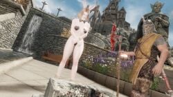 bunny_ears bunny_girl execution executioner heart_pasties huge_ass huge_breasts skyrim the_elder_scrolls