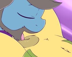 2017 animal_genitalia animal_pussy animated closed_eyes cunnilingus duo equine equine_pussy fan_character fearingfun female hair hi_res male mammal my_little_pony open_mouth oral pussy sex straight tongue tongue_out