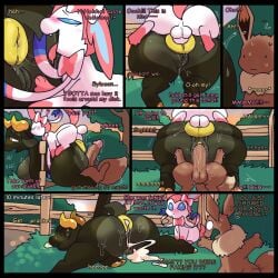 1:1 2025 anal anal_sex anthro anus ass balls big_balls big_breasts big_butt blush blush_lines bodily_fluids bovid breasts brown_body brown_fur caprine colored comic cum cum_in_ass cum_in_vagina cum_inside dialogue digital_drawing_(artwork) digital_media_(artwork) digital_painting_(artwork) eevee eeveelution ejaculation english_text fangs female female_penetrated feral foreplay forest forest_background fur generation_1_pokemon generation_6_pokemon genital_fluids genitals goat group hi_res honeypop horn intersex intersex/male male mammal moan nature nature_background nintendo nude onomatopoeia open_mouth painting_(artwork) penetration plant plap pokemon pokemon_(species) puffy_anus pussy shaded signature smile snappy_snaz sound_effects spiral spiral_eyes stuck_in_fence sunset sweat sweatdrop sylveon tail teeth text thick_thighs tongue tongue_out trans_(lore) trans_woman_(lore) tree trio unconscious vaginal_penetration wide_hips
