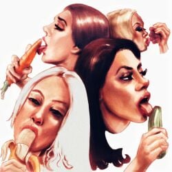 banana blowjob carrot cucumber deviantart eye_makeup eyelashes fabiolopesco fruit grapes makeup sexual_innuendo sexually_suggestive suggestive vegetable vegetables