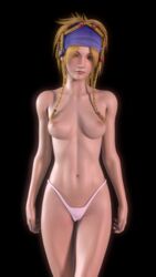 3d areolae breasts female female_only final_fantasy final_fantasy_x final_fantasy_x-2 kruel-kaiser looking_at_viewer nipples panties rikku solo