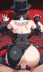 1male ai_generated anal anal_sex ass bed better_than_girls big_ass butt cum cum_in_ass cute femboy from_behind guilty_gear long_hair male male_on_femboy pillow_grab testament_(guilty_gear) trap