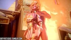 3d alternate_costume animated areolae batyastudio breasts female from_behind male mercy nipples no_sound overwatch sex straight video winged_victory_mercy