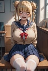 1girls ai_generated blonde_hair female himiko_toga tilcox33