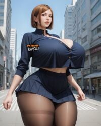 1female 1girls ai_generated big_breasts female_only jujutsu_kaisen kugisaki_nobara kw0337 solo solo_female tagme