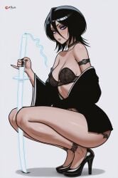 1girls ai_generated bleach female female_only kuchiki_rukia prixmal solo tagme