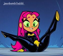 ai_generated batgirl cartoon_network dc dc_comics female jeanbombila666 male male/female sex starfire starfire_(teen_titans) teen_titans teen_titans_go