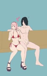 1boy 1girls annoyed annoyed_expression bikini bikini_bottom bikini_top black_eyes black_hair boruto:_naruto_next_generations canon_couple couple cuckold duo_focus flaccid flaccid_penis full_body green_eyes hair_over_one_eye handjob heels high_heels holding_penis husband_and_wife implied_cheating looking_at_another looking_at_partner looking_away looking_to_the_side micro_bikini milf naruto naruto_(series) netorare ntr pink_hair sakura_haruno sasuke_uchiha sitting sitting_on_couch small_penis tenshin-ta thinking_about_another thinking_of_someone_else uninterested uninterested_sex white_skin wholesome