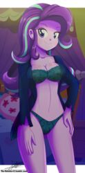 1girls bra breasts cleavage equestria_girls female friendship_is_magic hasbro legs lingerie looking_at_viewer my_little_pony panties smiling solo starlight_glimmer the-butch-x thighs