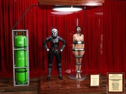 3d bo-katan_kryze bound bound_arms bound_legs cirilover1 completely_nude completely_nude_female mannequin nude nude_female star_wars