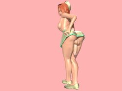 1futa 3d ass backsack balls balls_under_clothes bottomless_skirt breasts cock-tail erection erection_under_clothes erection_under_skirt futa_only futa_sans_pussy futanari green_eyes intersex large_penis looking_back no_panties nurse nurse_hat penis penis_out penis_under_clothes penis_under_skirt sircus skirt solo sunglasses teasing testicles thick_thighs tongue_out