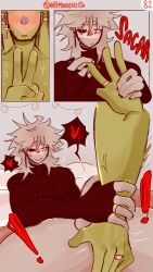 2boys argentina_(countryhumans) brazil_(countryhumans) comic comic_page countryhumans couple fingering fingering_partner gay kinky_naty male married_couple ripped_clothing