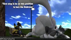 big_ass bubble_butt furry huge_ass jack_(jasperisnotcool) okbruhsfm thick_thighs umbreon wide_hips