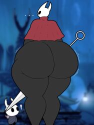 ass female hips hollow_knight hornet_(hollow_knight) huge_ass iktomi sword tagme thick_ass videogamedunky