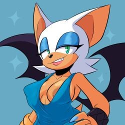 1girls dress female hi_res null_abyss rouge_the_bat solo sonic_(series) sonic_the_hedgehog_(series) wings