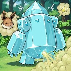 ai_assisted ai_generated eevee fart furry pokemon regice