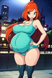 ai_generated bloom_(winx_club) camel_toe city pregnant public winx_club