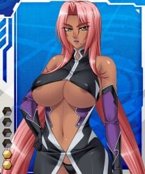 00s 1girls breasts card_(blue-r) card_(medium) card_(r) dark-skinned_female dark_skin female female_focus female_only huge_breasts human ingrid_(taimanin_asagi) kagami_hirotaka large_breasts lilith-soft mole official_art pink_hair solo taimanin_(series) taimanin_asagi taimanin_asagi_battle_arena taimanin_asagi_battle_arena_all_card_gallery taimanin_asagi_kessen_arena taimanin_murasaki underboob wide_hips