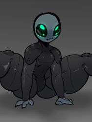 alien cream_(repomorame) grey_alien male male_only repomorame spread_legs