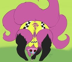 1girls 2017 animal_genitalia anthro artblush ass blush canine clothed clothing dated female fox furry mammal multi_tail partially_clothed presenting presenting_hindquarters pussy telemonster text thick_thighs watermark wide_hips yossi