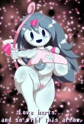 areola areolae arrow bow bow_and_arrow breasts dakagite huge_breasts nipple_slip nipples spooky's_house_of_jump_scares spooky_(shojs) tagme valentine's_day