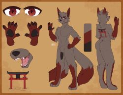 canid canine ember_the_kitsune fox furry hi_res jakkewolf1 male mammal solo