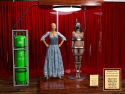 3d bound bound_arms bound_legs cirilover1 completely_nude completely_nude_female game_of_thrones mannequin margaery_tyrell nude nude_female trophy_case