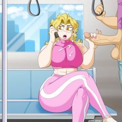 2boys alduinafterdark alduingijinka balls blonde_hair casual casual_handjob cum dio_brando femboy gay girly gym_uniform handjob jojo's_bizarre_adventure male male/male male_only monster_femboy nightmare_husbando orange_eyes penis tagme yaoi