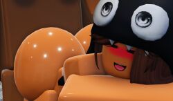 1boy 1girls 3d ass big_ass brown_skin brunette_(brunetterr34) brunetterr34 dark-skinned_male dark_skin female female_focus female_only from_behind human ktrr34 male/female nude penetration roblox robloxian sex shiny_skin tagme tan-skinned_female tan_skin