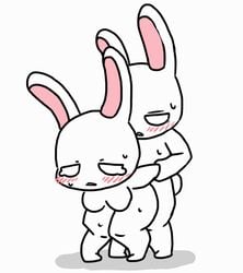 2017 ambiguous_penetration animated anthro arm_grab blush breasts crying duo empty_eyes enigi09 featureless_breasts female front_view lagomorph loop male male/female mammal nude penetration prison_guard_position rabbit rape sex simple_background standing straight sweat tears white_background