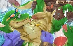 alistar balls bull canine crocodile feline furry gay group_sex incest jackle league_of_legends male male/male male_only nasus penis pool pool_party_renekton pool_party_series renekton rengar riot_games scalie sollyz swimwear water yaoi