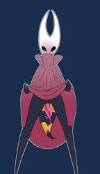 alpha_channel arthropod babblingbrookebutler blush cape cloak clothing clothing_lift hollow_knight hornet hornet_(hollow_knight) insects presenting red_cape skirt skirt_lift solo wasp