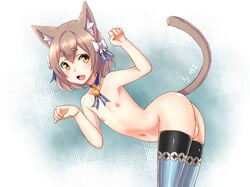 1boy ass balls felix_argyle femboy girly loopingwing male male_only re:zero_kara_hajimeru_isekai_seikatsu solo testicles thighhighs trap