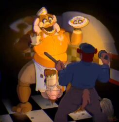 animated animatronic anthro anus ass ass_focus balls bibby_ad big_balls big_penis bulge canine clothing cum cum_in_ass cum_inside cumming_while_penetrating dominant_male ejaculation ejaculation_while_penetrated excessive_cum faroutboy five_nights_at_freddy's gay genitals hitalva humanoid humanoid_penis larger_male male male/male male_only moaning original_character penis penis_in_ass penis_out pleasure_face pleasured pleasured_face precum riding riding_penis ripped_clothing robot security_guard size_difference sound tail thick_penis thick_thighs video voice_acted