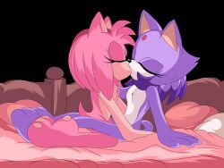 amy_rose blaze_the_cat female female/female j_nsfw kissing naked nude sonic_(series) sonic_the_hedgehog_(series) yuri