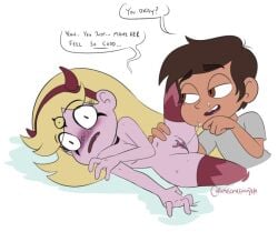 chromosomefarm color disney duplicate marco_diaz orgasm_face possession pussy_juice star_butterfly star_vs_the_forces_of_evil surprised_expression young