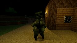 3d big_breasts creeper creeper_(minecraft) curvy curvy_female minecraft