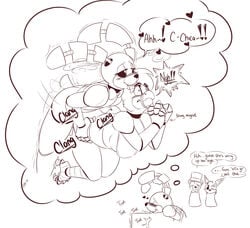 animatronic anthro avian beak bear bent_over bird bondage bonnie_(fnaf) bound breasts bubble_kitten17 canine chica_(fnaf) chicken daydream female five_nights_at_freddy's forced fox foxy_(fnaf) freddy_(fnaf) imagination lagomorph licking machine male mammal monochrome rabbit rape robot rope sex straight tongue tongue_out video_games