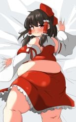 bbw belly_overhang big_belly big_butt big_female blush butt chubby chubby_female embarrassed fat fat_ass fat_female fat_fetish fat_girl fat_woman fatty huge_butt large_butt large_female looking_back nerizou obese obese_female overweight overweight_female pig plump pork_chop reimu_hakurei thick_thighs touhou tubby weight_gain