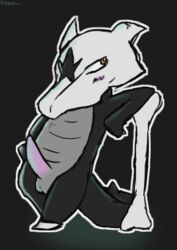 1boy alolan_marowak blush bone erection feral male male_only marowak nintendo pawn pawn_(artist) penis pokemon pokemon_sm solo testicles video_games