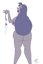 2017 ass disney disney_villains female female_only madam_mim mb_thomas mbthomas nude the_sword_in_the_stone white_background witch