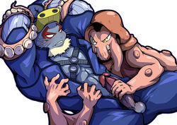 abs anthro anthro_on_anthro balls beard biceps blush cephalopod erection facial_hair gay hair handjob innsmouth kori-nio lying male male_only manly marine mostly_nude muscular my_hero_academia octopus on_back pecs penis selkie_(my_hero_academia) sex spread_legs spreading sweat tentacle thick_penis thick_thighs triceps webbed_hands whiskers yaoi yellow_eyes