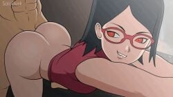 1boy 1boy1girl 1girl1boy 1girls 2020s 2025 2d 2d_animation animated ass big_ass big_butt black_hair black_hair_female boruto:_naruto_next_generations butt fucking glasses light-skinned_female light-skinned_male light_skin naruto naruto_(series) naruto_shippuden red_eyes sarada_uchiha sex solodusk57