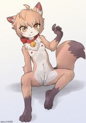 2025 4_fingers absurd_res anthro anus areola biped breasts brown_body brown_fur brown_hair brown_tail countershade_torso countershading digital_media_(artwork) felid feline female fingers front_view fur genitals hair hi_res inner_ear_fluff looking_at_viewer mammal navel nipples nude nude_anthro nude_female orange_eyes pussy sealer4258 simple_background sitting small_breasts smile solo spread_legs spreading tail tuft