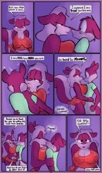 anthro billy_brambletree bottomwear camisole carol_brambletree clothing comic dialogue dirty_bunny duo erection erection_under_clothing female grinding grinding_on_penis hi_res incest_(lore) male male/female mammal mephitid mother_(lore) mother_and_child_(lore) mother_and_son_(lore) parent_(lore) parent_and_child_(lore) parent_and_son_(lore) skirt skunk son_(lore)