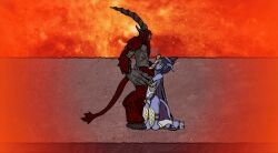 1boy1girl animated animated armor belly_button blue_skin blush cape continue_after_cum corruption cum cum_in_mouth cum_on_face cum_on_hair cumshot defeated_heroine demon demon_girl demon_horns demon_tail dominant_male draenei draenei_female fantasy fellatio female female_protagonist femsub gorepete green_eyes helpless house_of_r'thoth interspecies legend_of_krystal licking_penis male medium_breasts monster_on_female monster_rape no_sound on_knees orgasm questionable_consent rape rough_sex satyr satyr_(warcraft) sex sex_slave size_difference succubus video_games warcraft world_of_warcraft