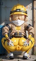 ai ai_assisted ai_generated goddess_of_victory:_nikke latex_suit liter_(nikke) spread_anus spread_pussy