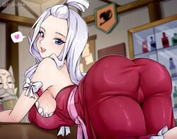 1boy 1boy1girl 1girls absurd_res absurdres all_fours arched_back armband armwear ass balding bar bar_(place) bar_counter bare_shoulders bent_over bent_over_table big_breasts breast_squish bubble_ass bubble_butt busty butt cameltoe cleavage clothed clothing dat_ass dress facial_hair fairy_tail fat_ass female female_focus grey_hair hair_ribbon heart heart_symbol hi_res high_resolution highres indoors jrpuls3 large_breasts light-skinned_female light_skin lips lipstick long_dress long_hair looking_at_viewer looking_back love_heart makarov_dreyar makeup male mirajane_strauss moustache old_male old_man older_male older_male_and_younger_female on_all_fours open_mouth pale-skinned_female pale_skin pink_lips pink_lipstick ponytail presenting_ass presenting_butt pussy ribbon short_ponytail sideboob smile smiling smiling_at_viewer thick_thighs thighs tight_clothing tight_dress vagina very_high_resolution voluptuous voluptuous_female white_hair white_hair_female younger_female