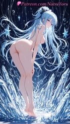 1girls 2025 ai ai_assisted ai_generated anime anime_style asian ass bangs barefoot blue_eyes blue_hair breasts completely_nude crystal earrings feet full_body heel_up hentai hi_res high_quality high_resolution highres ice jewelry legs long_hair looking_at_viewer looking_back natsuyoru nipples nude oshiri pale_skin patreon ponytail soles solo stable_diffusion standing sylpha_(dai_nana_oji) tensei_shitara_dai_nana_ouji_dattanode,_kimamani_majutsu_o_kiwamemasu thighs tiptoes toes very_long_hair voluptuous voluptuous_female