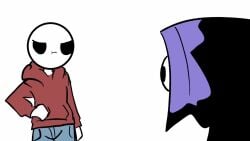 2boys animated ass bald big_breasts black_eyes breasts chetoh cocking_gun confusion crushed_head egg eggmale falling falling_down female firing_gun funny gun hand_on_hip hitting_head hoodie jeans looking_at_another looking_at_viewer music oc original original_character paper_bag paper_bag_on_head pout pouting purple_body red_body red_hoodie shorter_than_10_seconds shorter_than_30_seconds shotgun smile sound sound_effects tagme taking_cover unexpected video voice white_background white_body worried_expression yellow_head